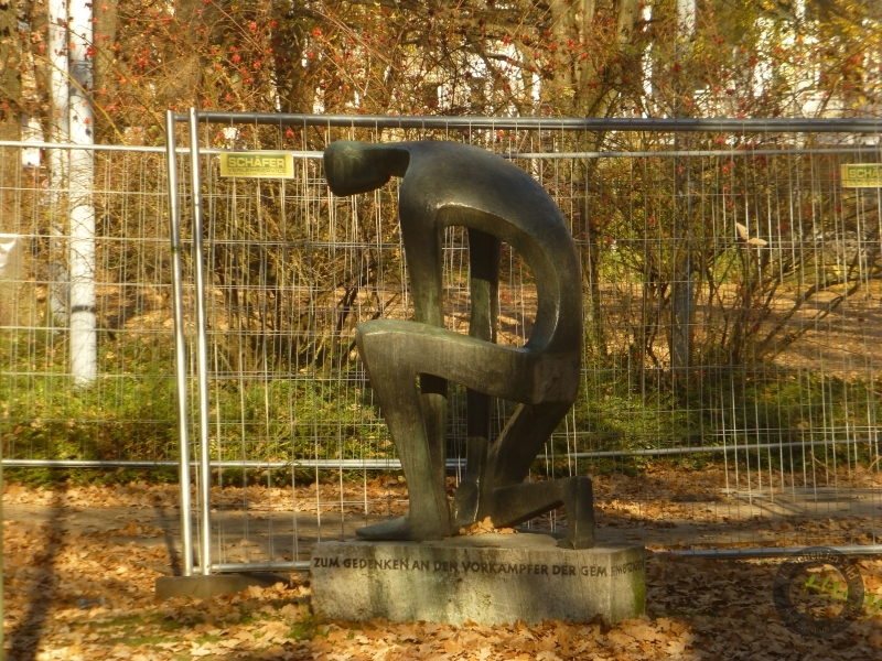 Denkmal für Paul Busching in der Buschingstraße in München-Bogenhausen