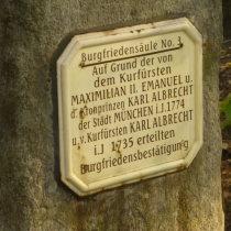 Burgfriedensäule Nr. 3 an der Theresienwiese in München
