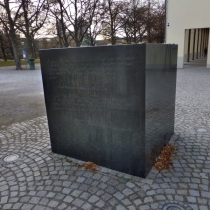 Denkmal für die Widerstandsgruppe "Weiße Rose" am Hofgarten in München