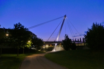 Schenkendorfbrücke über die Schenkendorfstraße in München-Schwabing